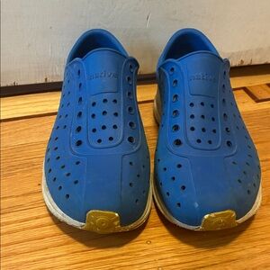 Native Royal Blue Perforated Slip-Ons